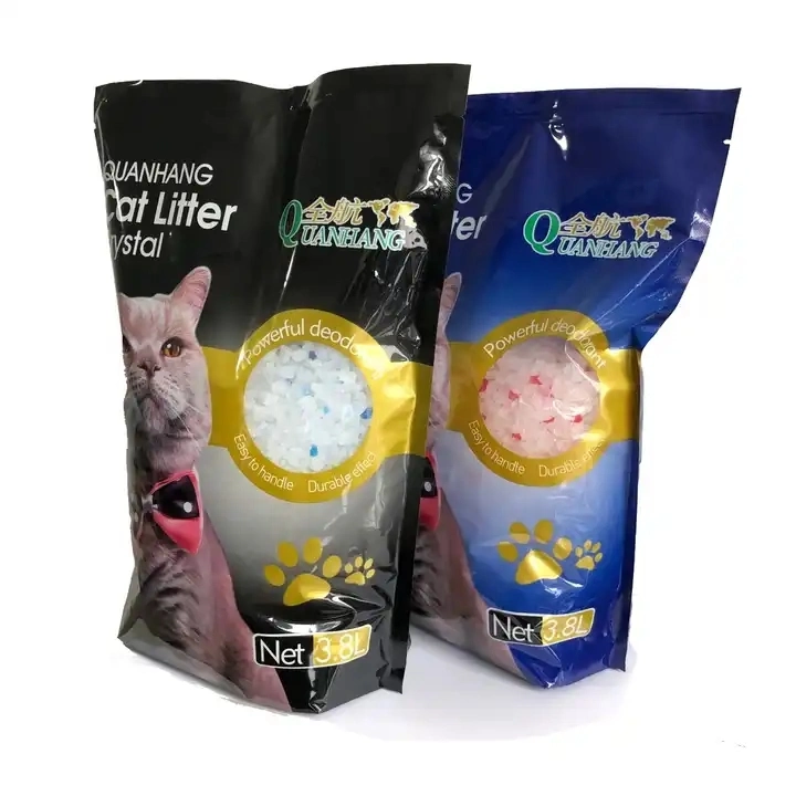 Wholesale/Supplier Competitive Price Fresh Flavour Scented Customize 3.8L Package Pear Silica Gel Crystals Grain Kittty Cat Litter Sand Micro Crystal Silicon Cat Litter