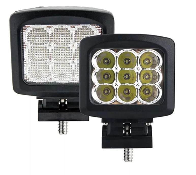 5 pulgadas cuadradas de uso intensivo de 90W luz LED de trabajo Offroad 4X4 LED de luz de conducción de camiones para la Agricultura La agricultura