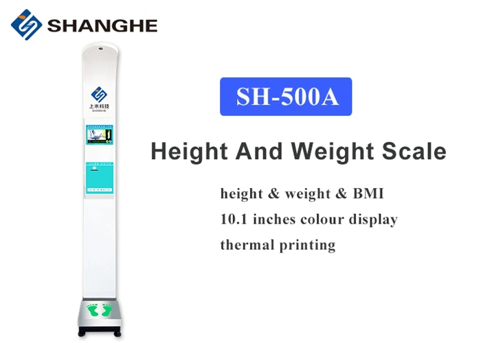 Ultrasonic Height Scales BMI Machine Weight Height Measuring Scale