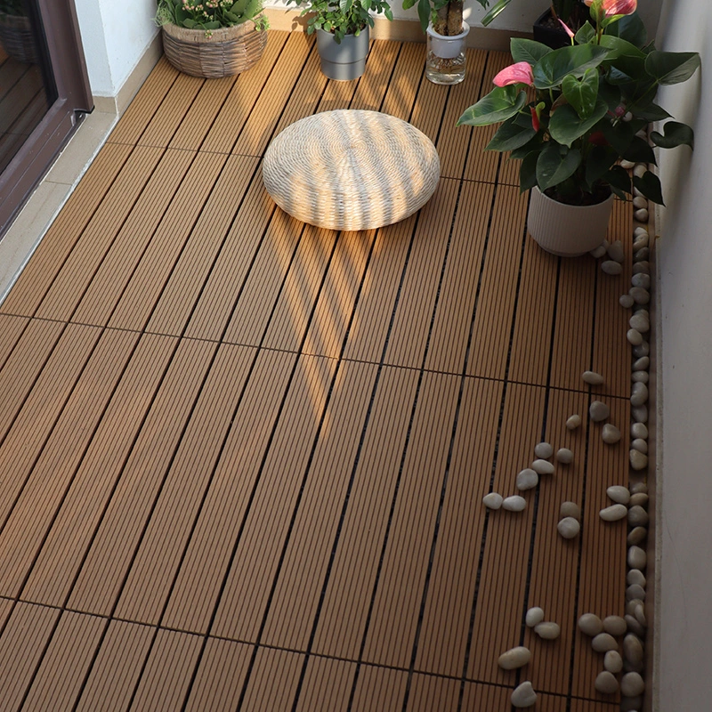 New Technology Crack-Resistant 3D Embossed Composite Plank Exterior Outdoor Flooring WPC Decking