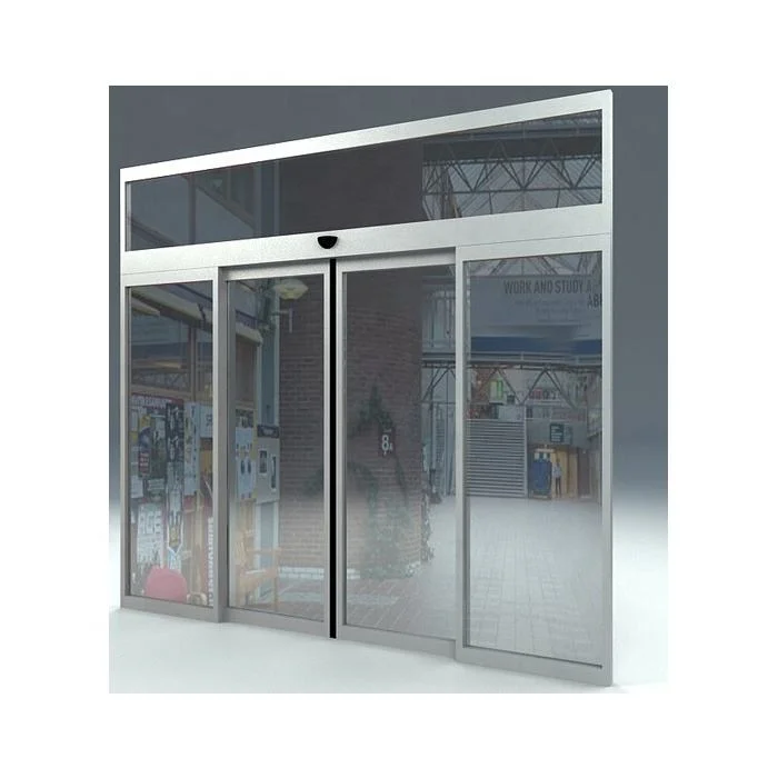 Cheap Aluminium Side Door Soundproof Storefront Automatic Sliding Glass Door