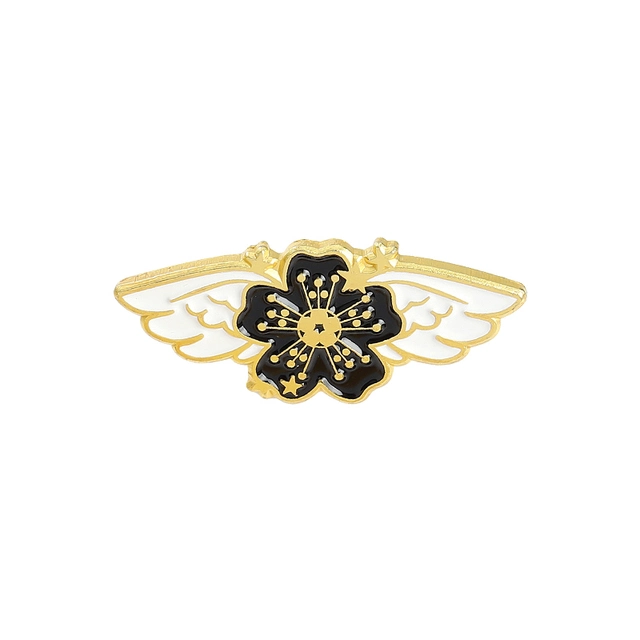 Custom Sakura Enamel Pins Backpack Collar Button Badge Women Jewelry Female Gift Metal Lapel Pins