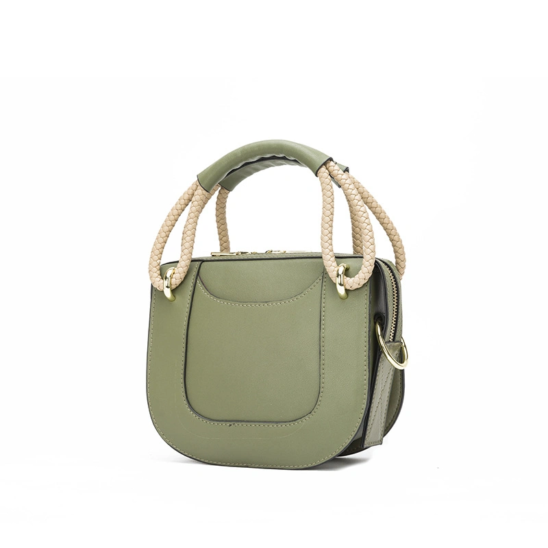 Precio al por mayor Bolsos Bolso De cuero auténtico señoras bolso de cuero verde