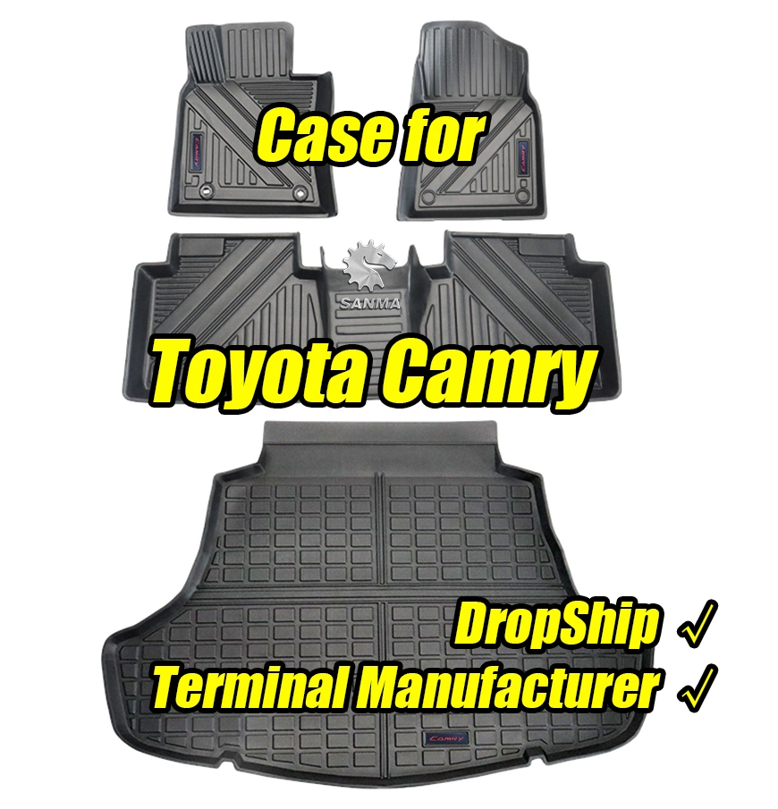 Sanma Car Interior Protect Accessories 3D TPE Foot Mat Waterproof Car Floor Mat for Toyota Camry