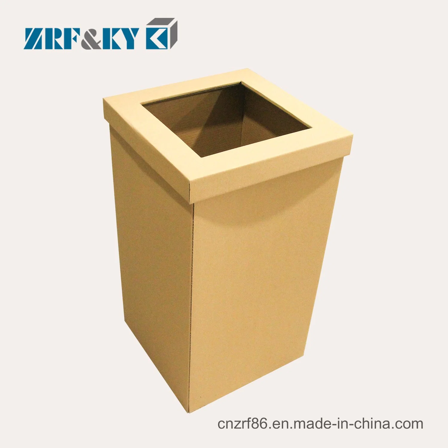 Custom Biodegradable Corrugated/Cardboard/Grayboard Paper Garbage/Trash Containers Rubbish Cans Boxes