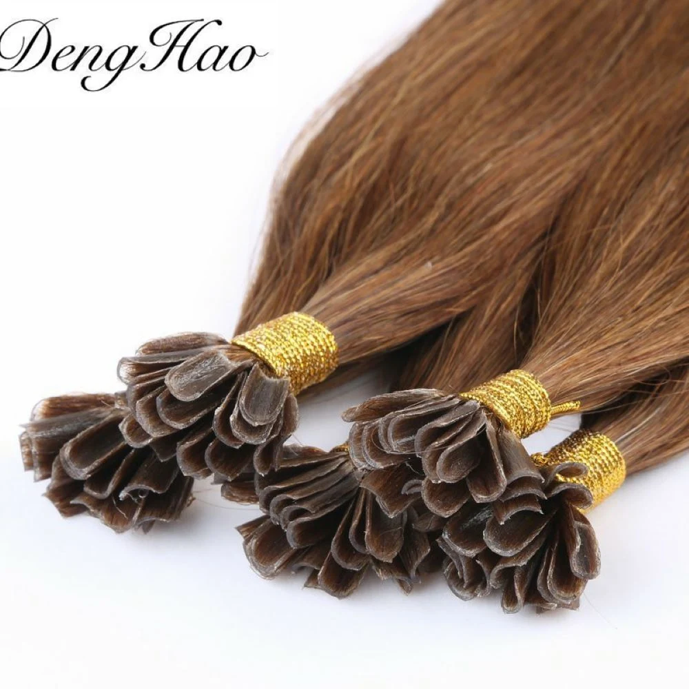 Wholesale/Supplier Luxury High quality/High cost performance Double Drawn 100% Human Hair U Tip Prebonded Indian Remy Hair