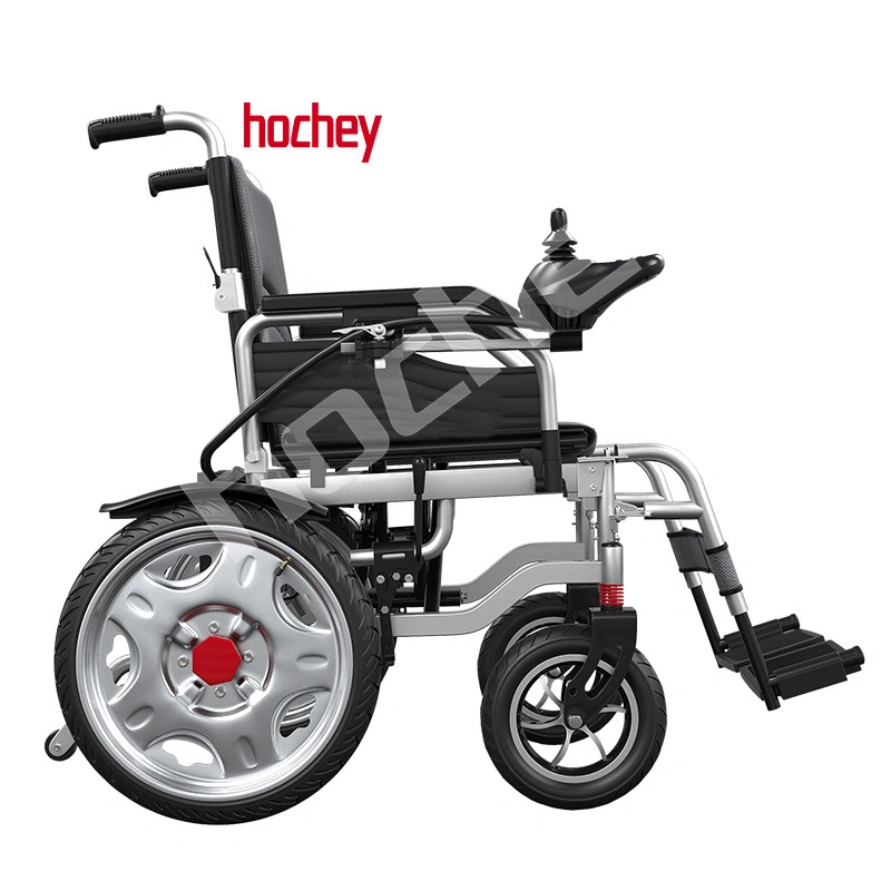 Hochey Medical fácil de mover Folding Power usado ligero plegable Sillas de ruedas eléctricas para la venta