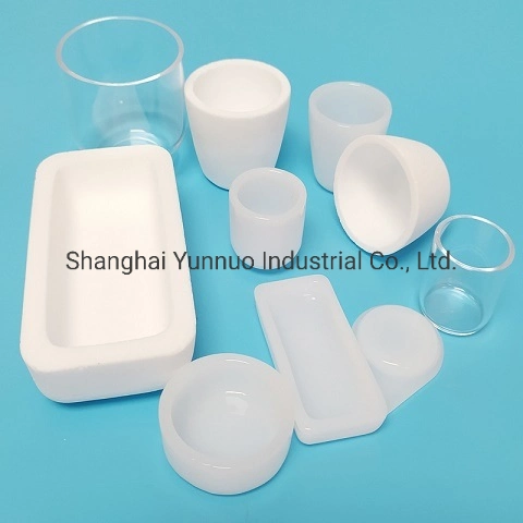 Opaque Translucent Fused Silica Crucible Quartz for Lab