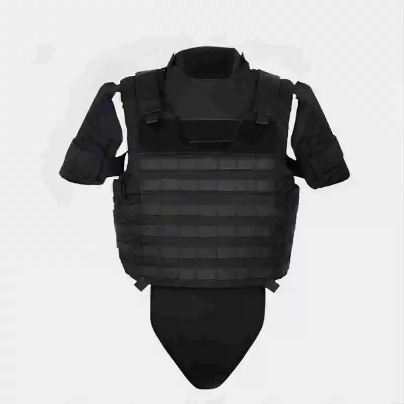 Black Full-Protective PE Bullet Proof Tactical Vest M1