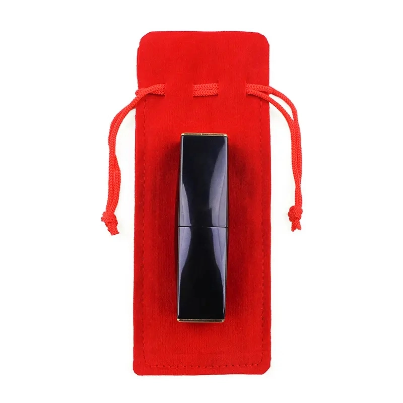 Jewelry Lipstick Pen Drawstring Pouch Flannel Velvet Gift Storage Bag Perfume Lighter Promotional Bag with Logo Custom