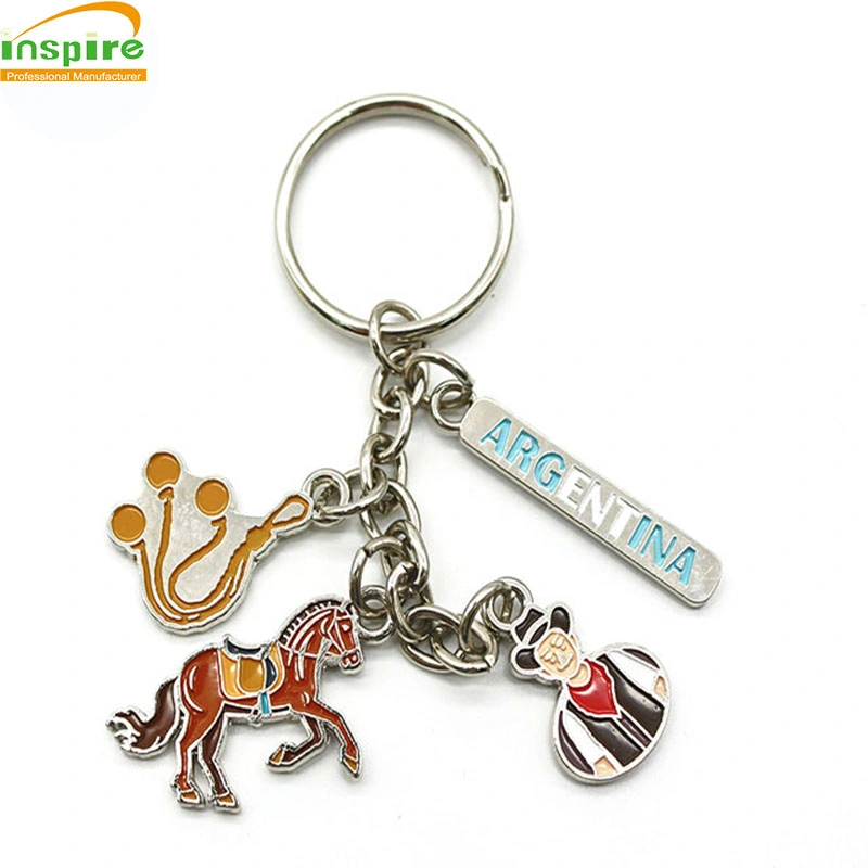 Custom Wholesale souvenir Promotional Gift Samples Free Metal Key Chians