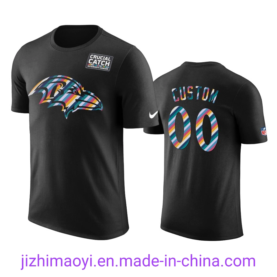 Wholesale/Supplier Custom Baltimor-E Ravens Lamar Jackson Ronnie Stanley Marlon Humphrey Justin Tucker Football Sublimation Casual Men Women Youth Kids T-Shirts