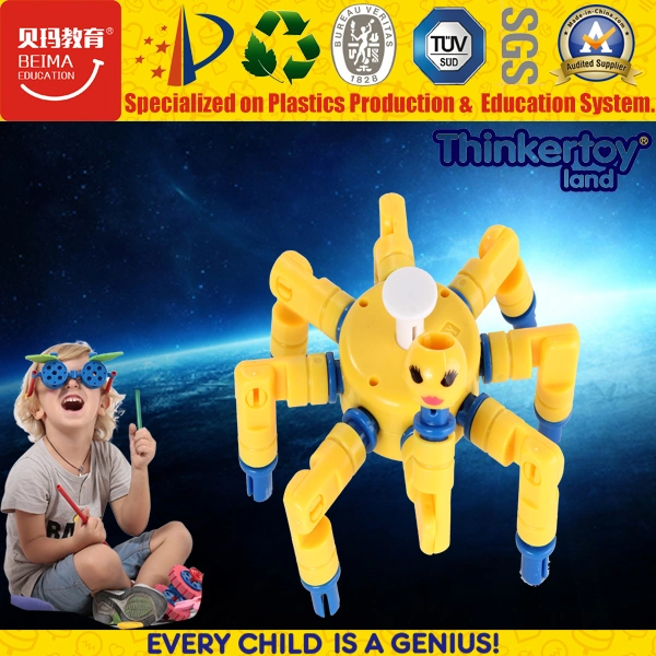Дети пластмассовых игрушек для настольных ПК интеллектуальной здание из кирпича игрушка