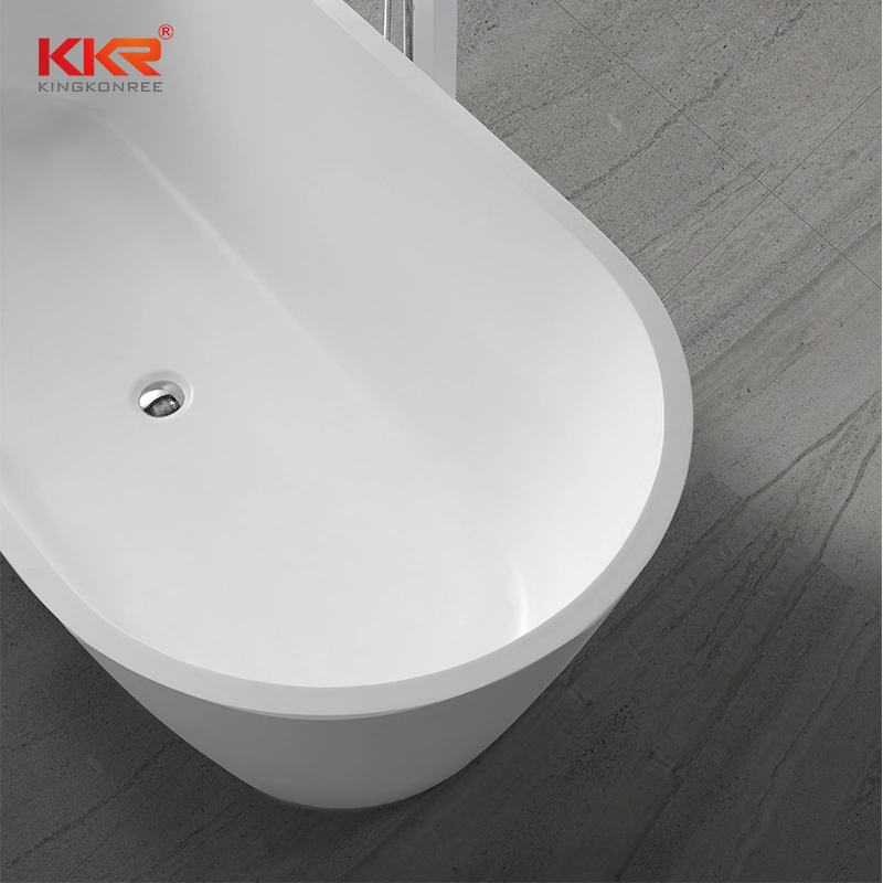 Acrylic Sanitary Ware Solid Surface Bathroom Freestanding Bathtub SPA