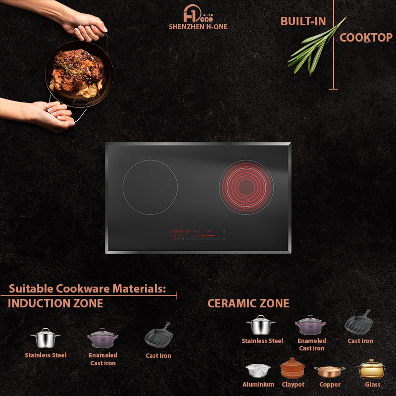 Hone WiFi Programmable Electrical Pre-Set Double Deck Electric Oven Induction Infrared Cooker