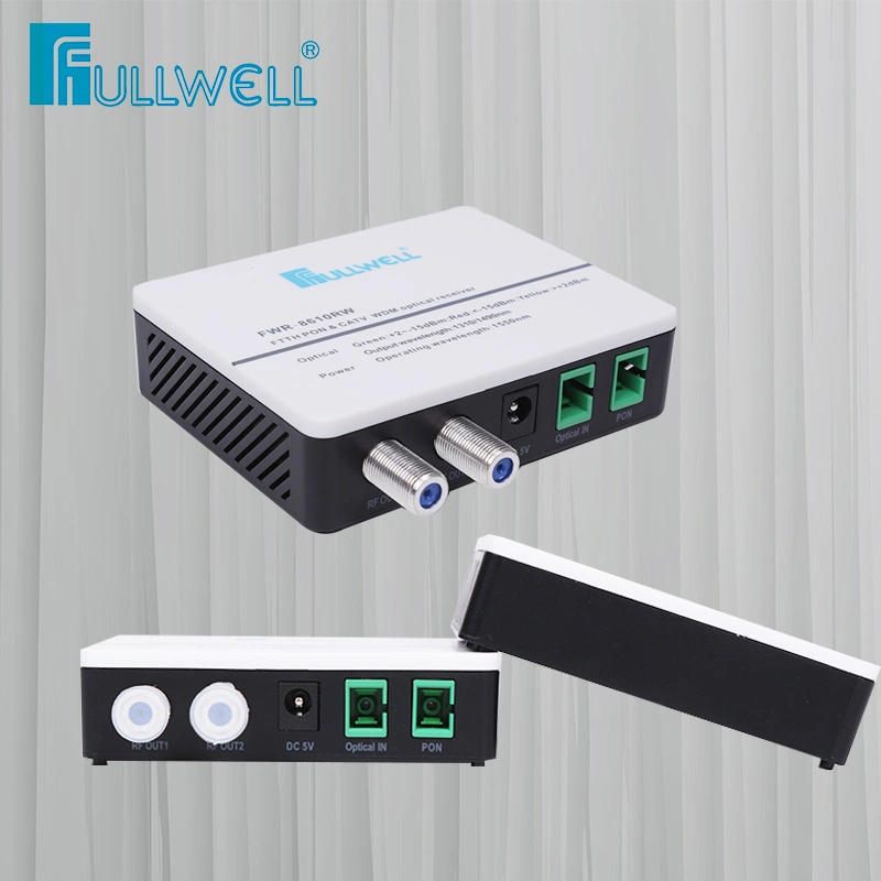 Fullwell FTTH Wdm CATV Fiber RF Transmitter and 433MHz Optic Receiver