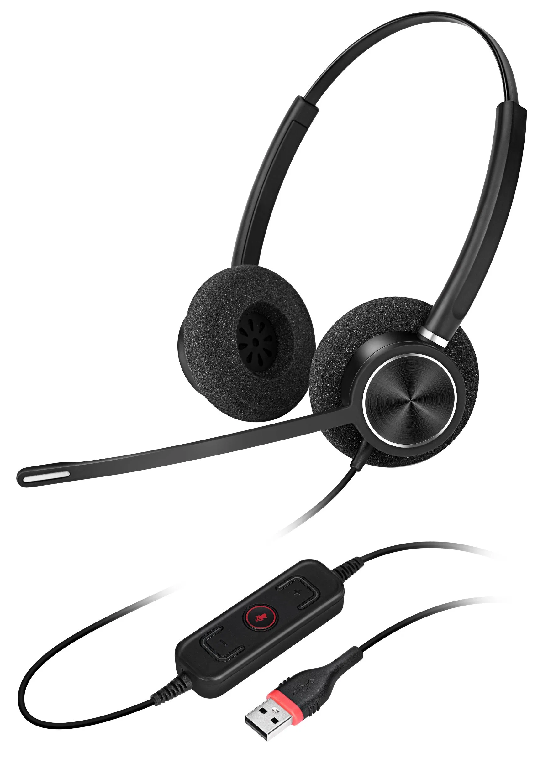 Call Center, UC and VoIP Headset Noise Cancelling Headset