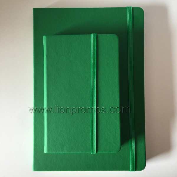 Una cubierta de cuero de PU5 cuaderno Moleskine con banda elástica