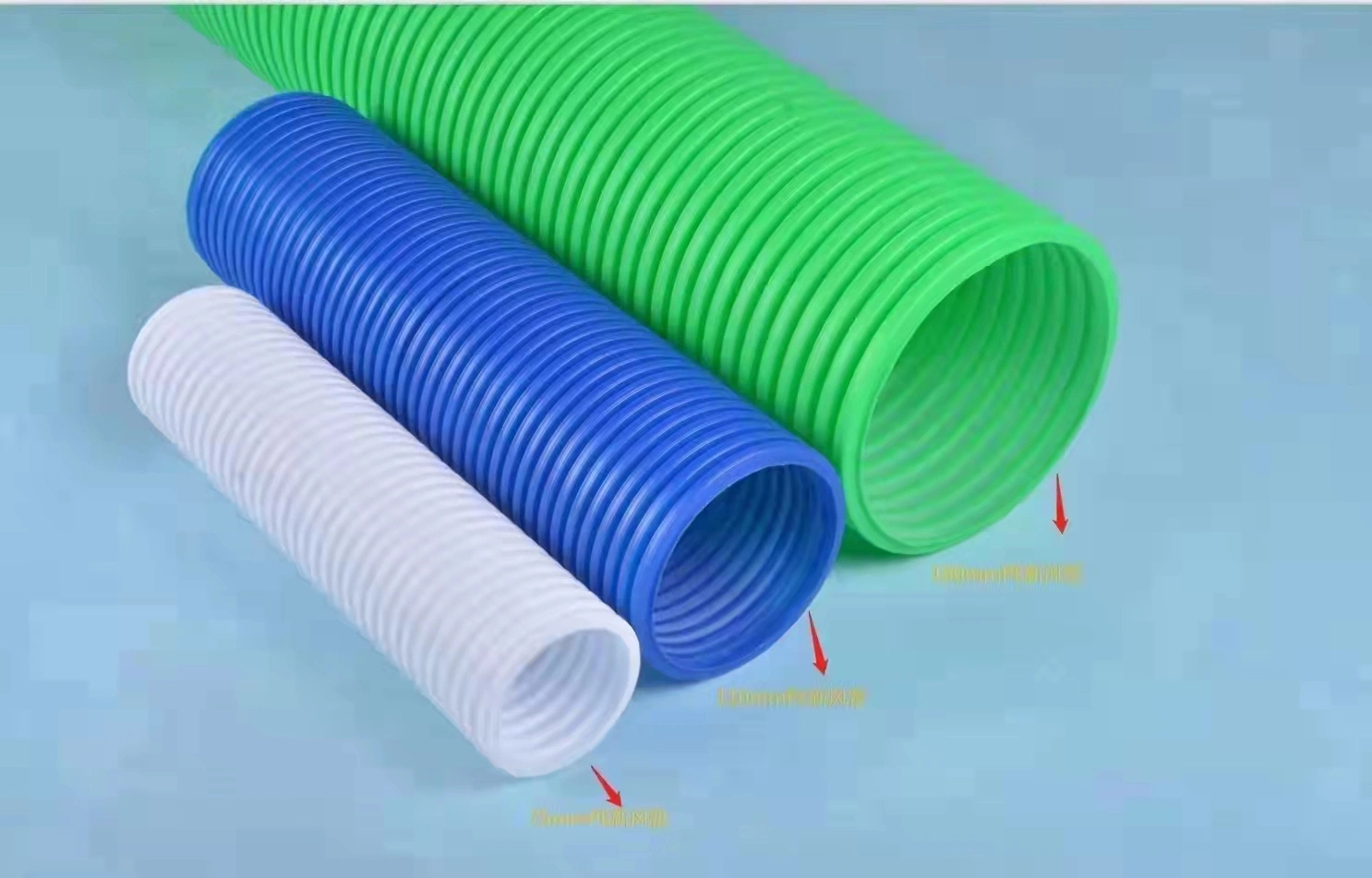 Free Sample HDPE Tube Bellows Flexible Corrugated Plastic Tubing Pipe HDPE Transparent Tube