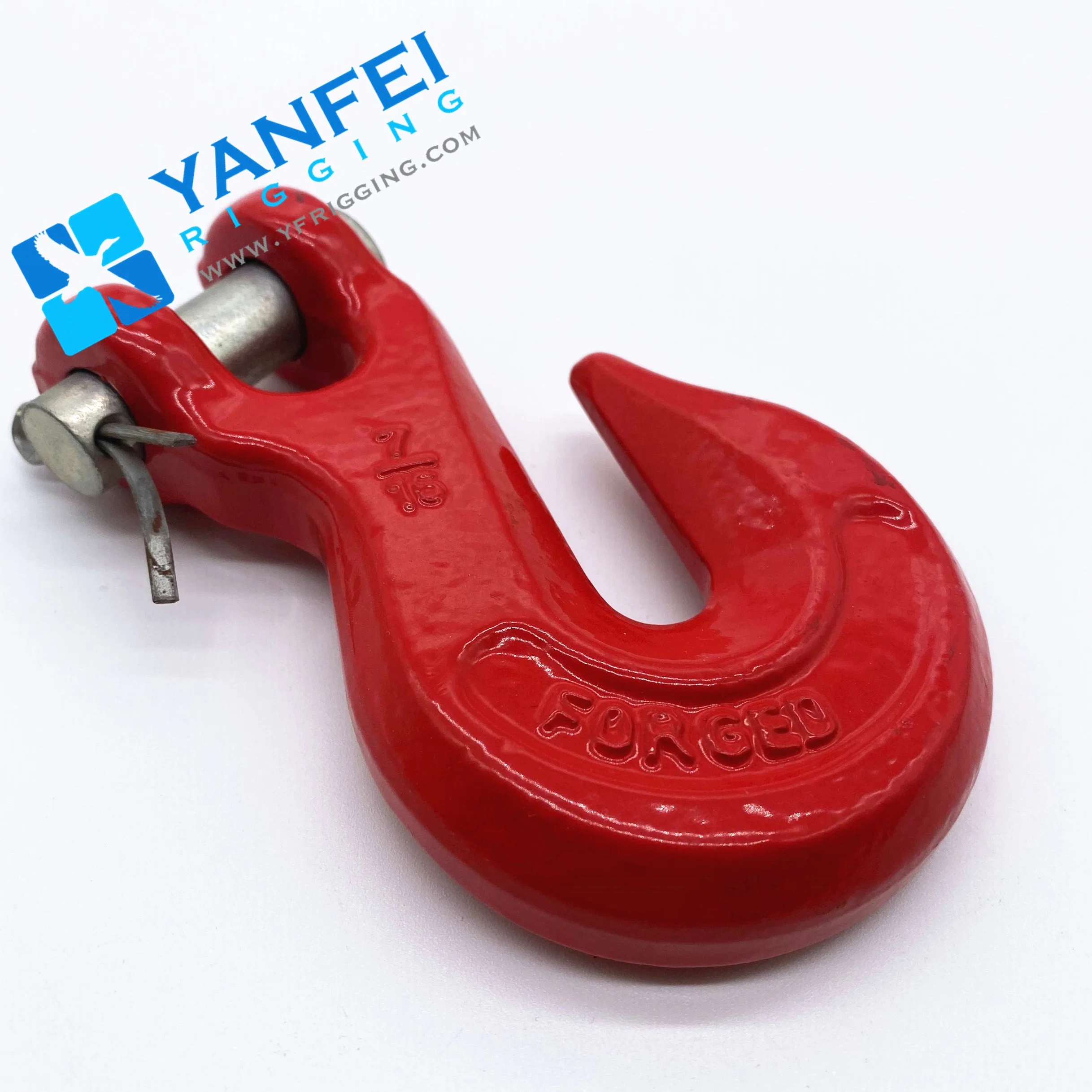 Red Painted Rigging Hardware G80 Clevis Alloy Steel Grab Hook with Wings