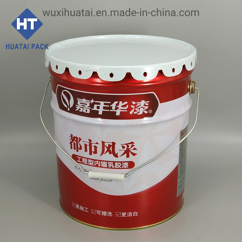 20lt 18liter 5 Gallon Metal Chemical Printing Tin Conical Pail for Paint Lubricant Solvent