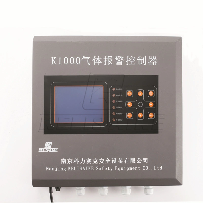 Panel de control del sistema de alarma de detector de gas de múltiples canales