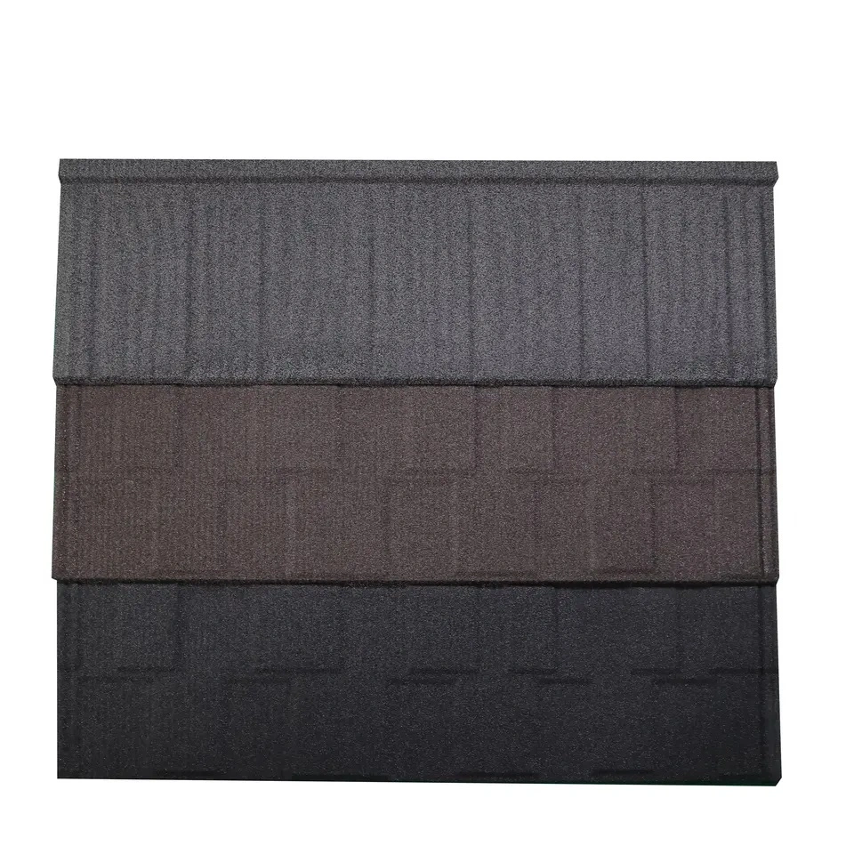 Factory Supply Concrete Roof Tiles Construction Material Stone Coated Metal Roof Tile