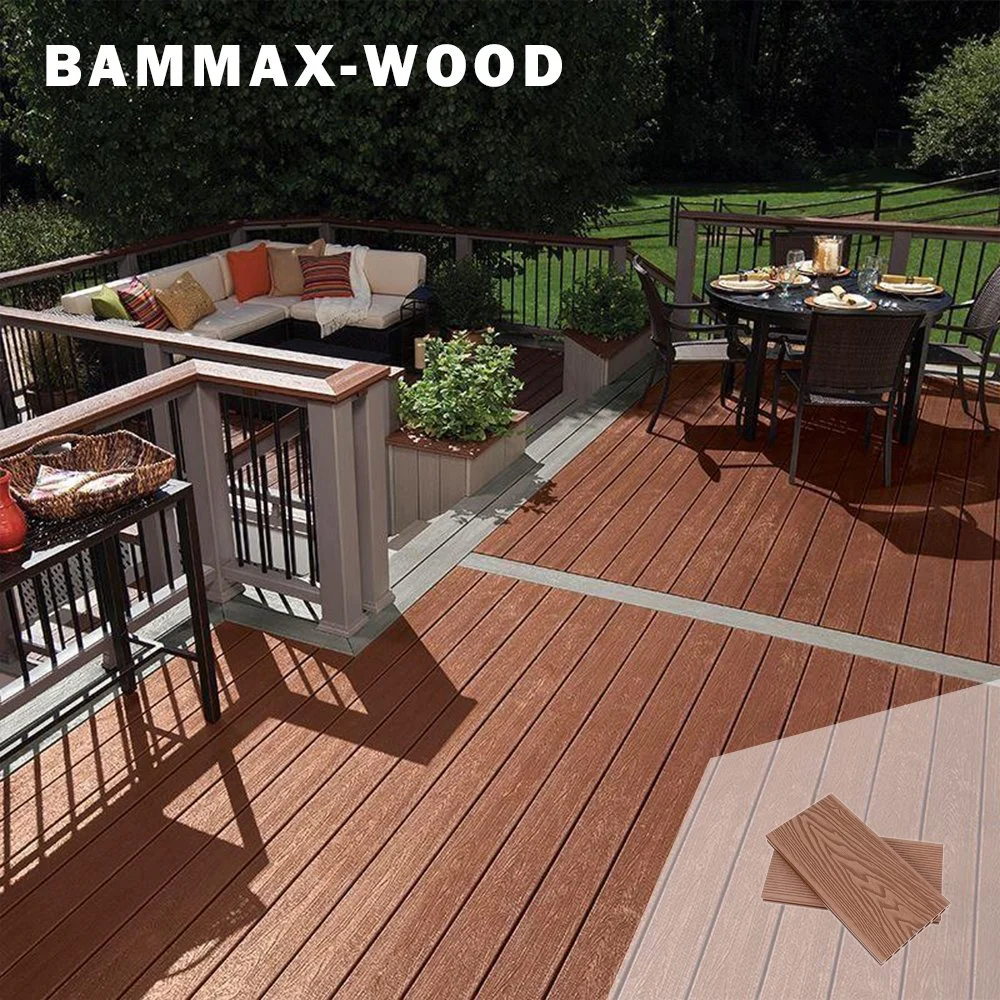 Deep Embossing Wood Grain Hollow WPC Wood Plastic Composite Outdoor Decking