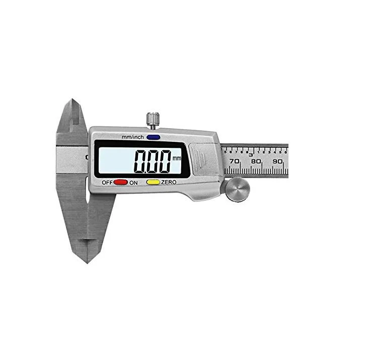 Digital Caliper, Stainless Steel Electronic Measuring Tool with IP54 Waterproof Rating- 6inch/150mm- LCD Screen Display SAE/Metric