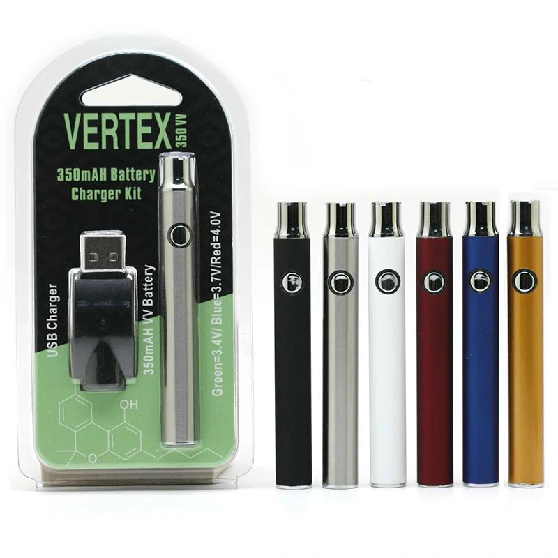 Vertex Law Preheat 350mAh Variable Voltage USB Charger Vape Pen Battery Kit