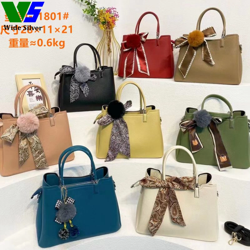 Wide Silver Popular Design and Latest Fashion Handbags for Women