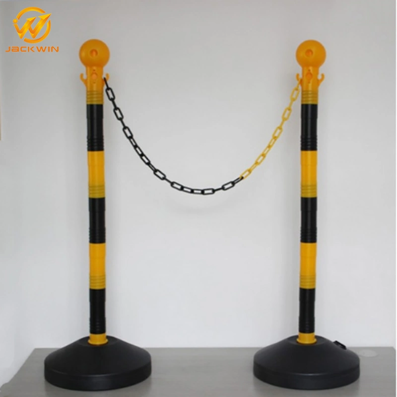 Top Quality Plastic Guideline Stanchion Delineator Warning Post with Chains