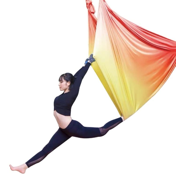 Yugland Yoga Hammock 2.8m X 5m Yoga Swing Nylon 40d Gradient Color Aerial Hammock