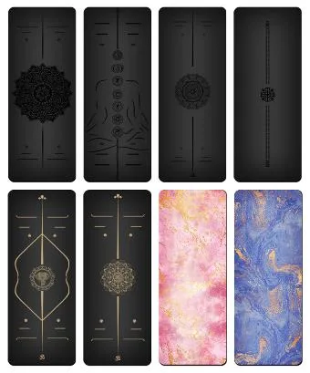 Custom Fitness Yoga & Pilate Mat PU Yoga Mat Custom Non-Slip Gym Equipments