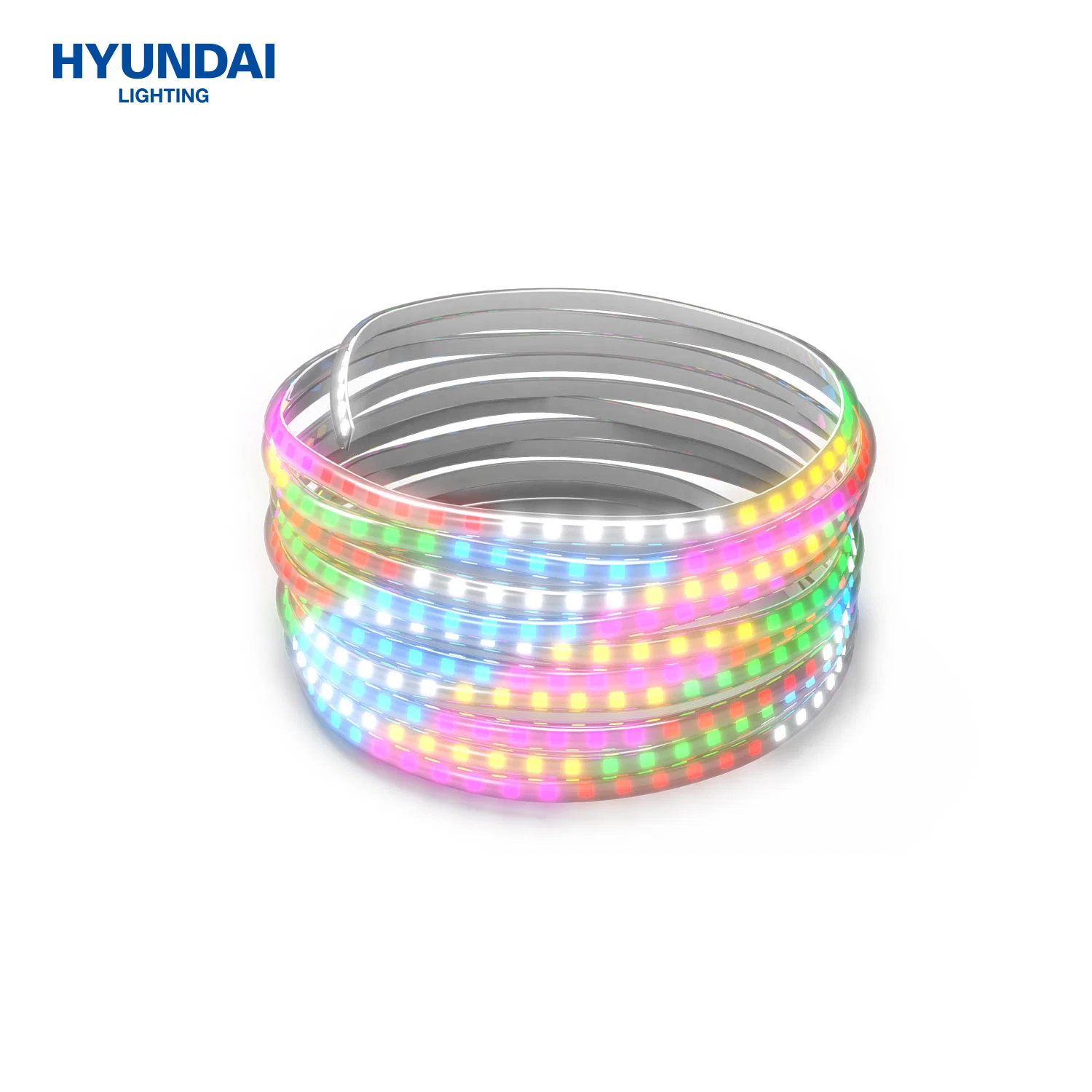 Hyundai Wholesale Outdoor IP65 decoración flexible RGB LED Strip Solar Iluminación urbana