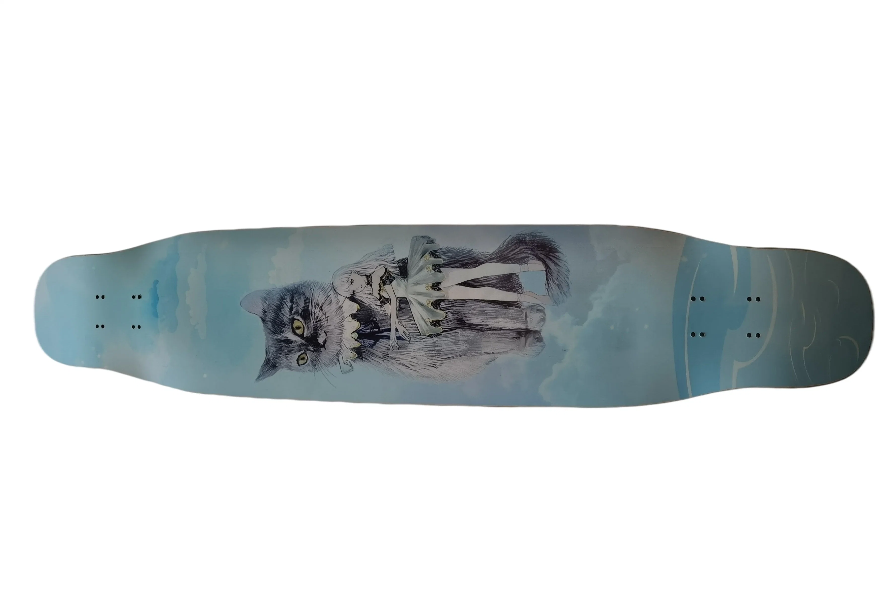 Wholesale/Supplier Drop Through Downhill Dancing Custom Long Board Skateboard