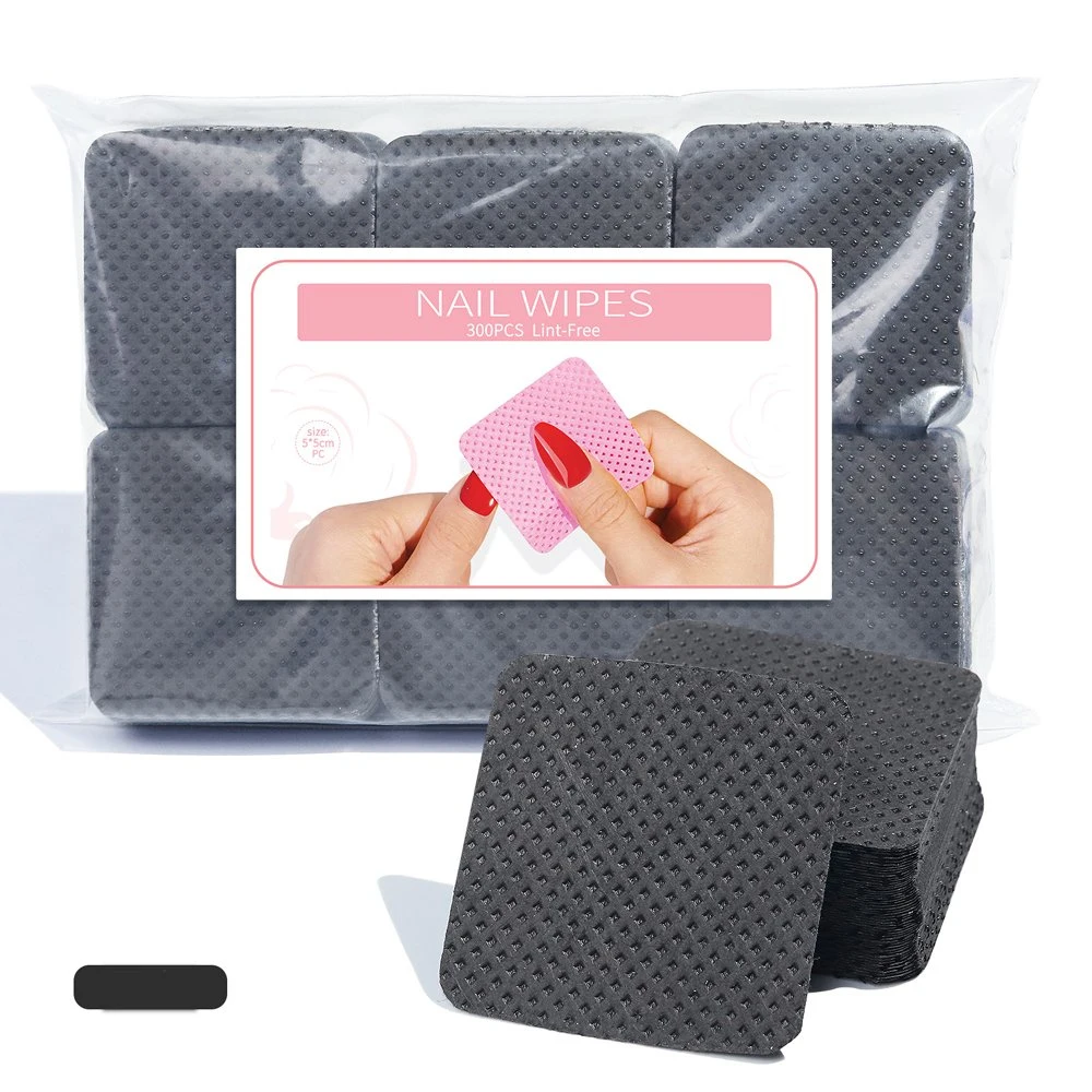 Fabric Eyelash Extension Wipes Nail Polish Remove Pads Nail Art Wipes