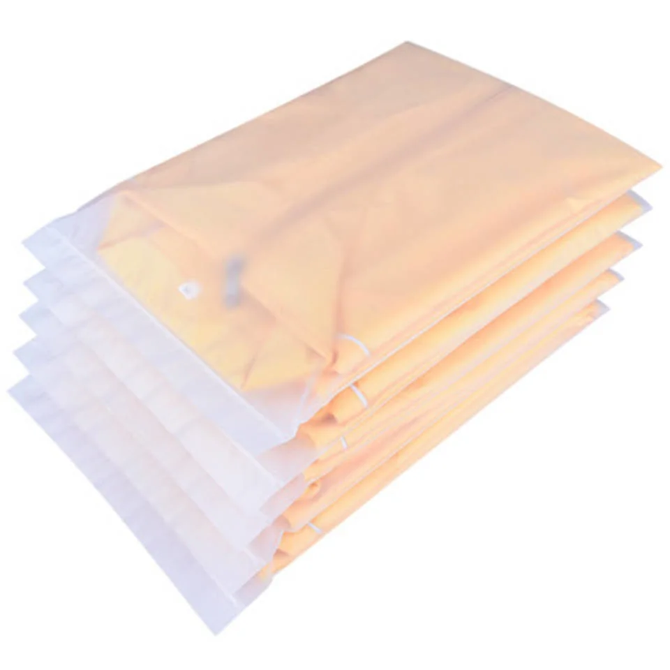 Переупаковable Zip Lock Zipper Bag Apparel Packaging Plastic Frosted Slider Полиэтиленовые сумки для одежды