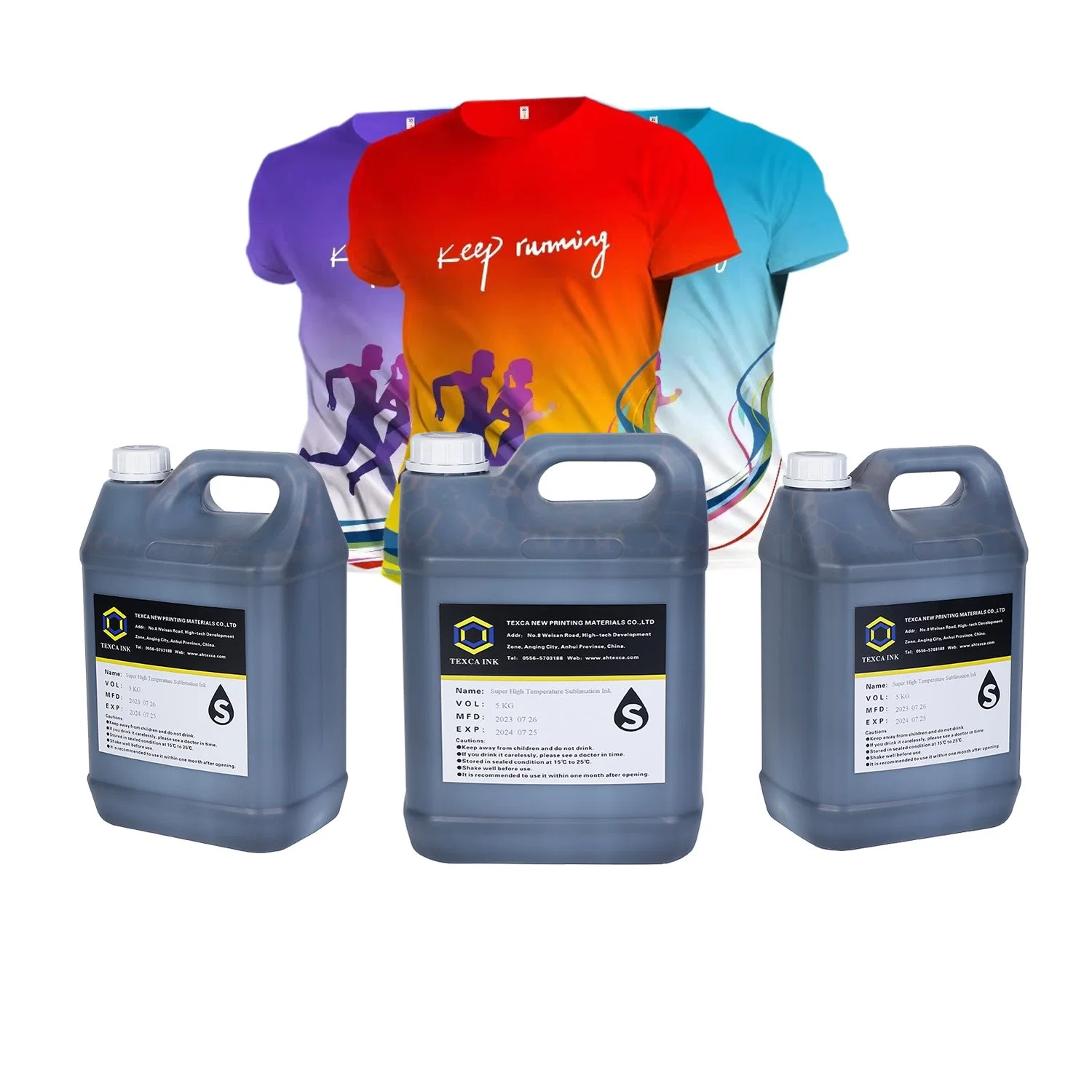 with Big Promotion Fluorescent Colors Light Colors 1kg 5kg Textile Printing Ink for Polyester