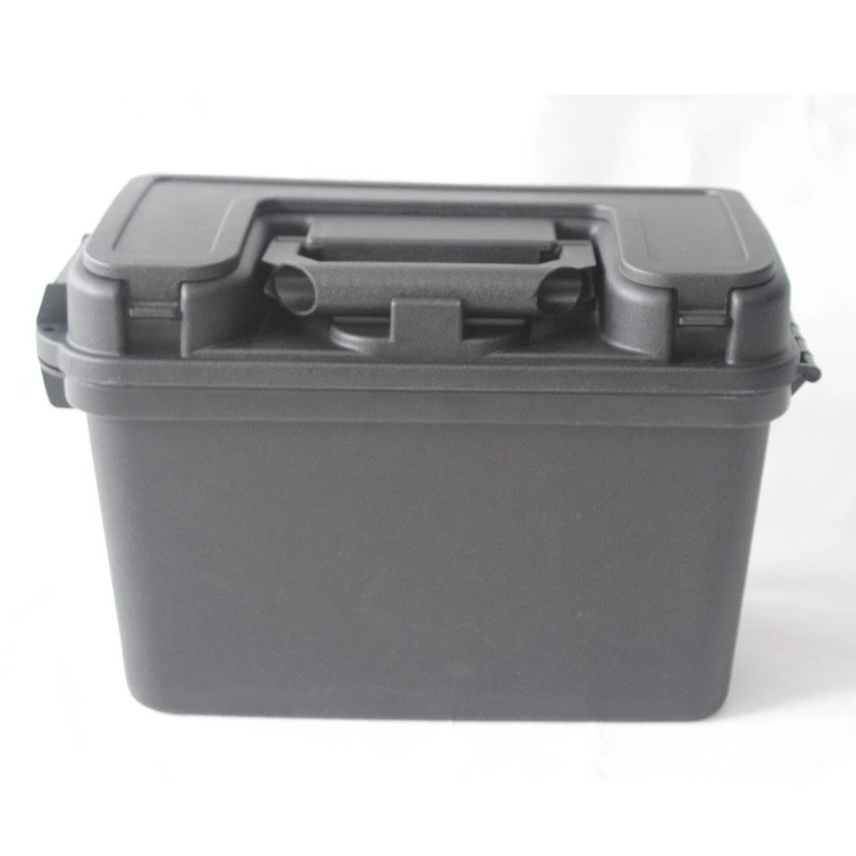Plastic Ammo Storage Box Plastic Carrying Tool Box with Soft PVC Handle