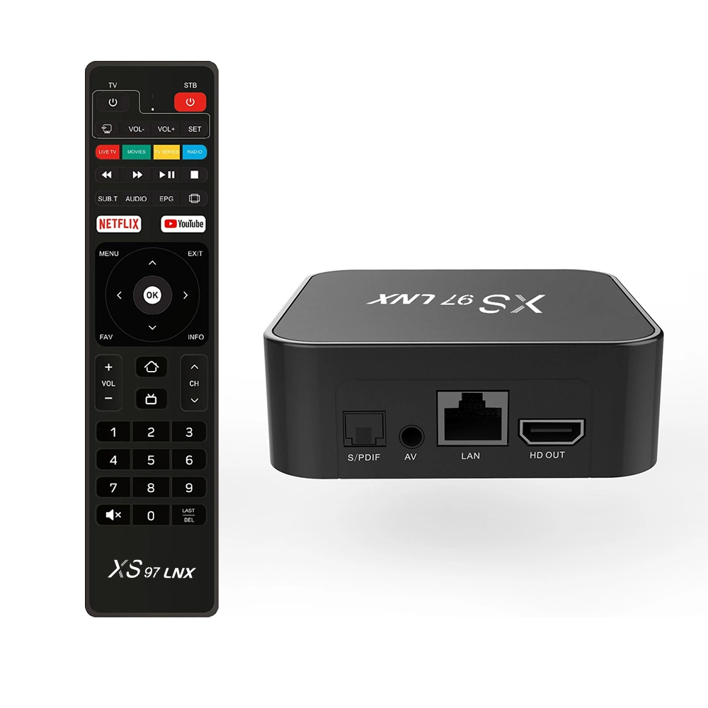 Xs97 Linux Manufacturer Internet Ott IPTV Linux OS Satellite Receiver Box