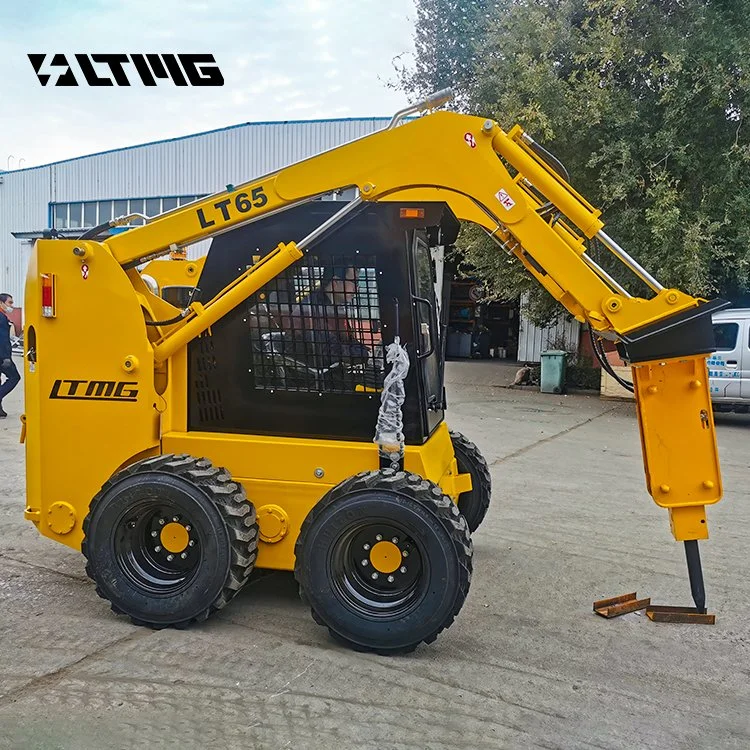 Ltmg High Performance Skid Steer 100HP 1200kg Skid Steer Loader with Optional Attachments