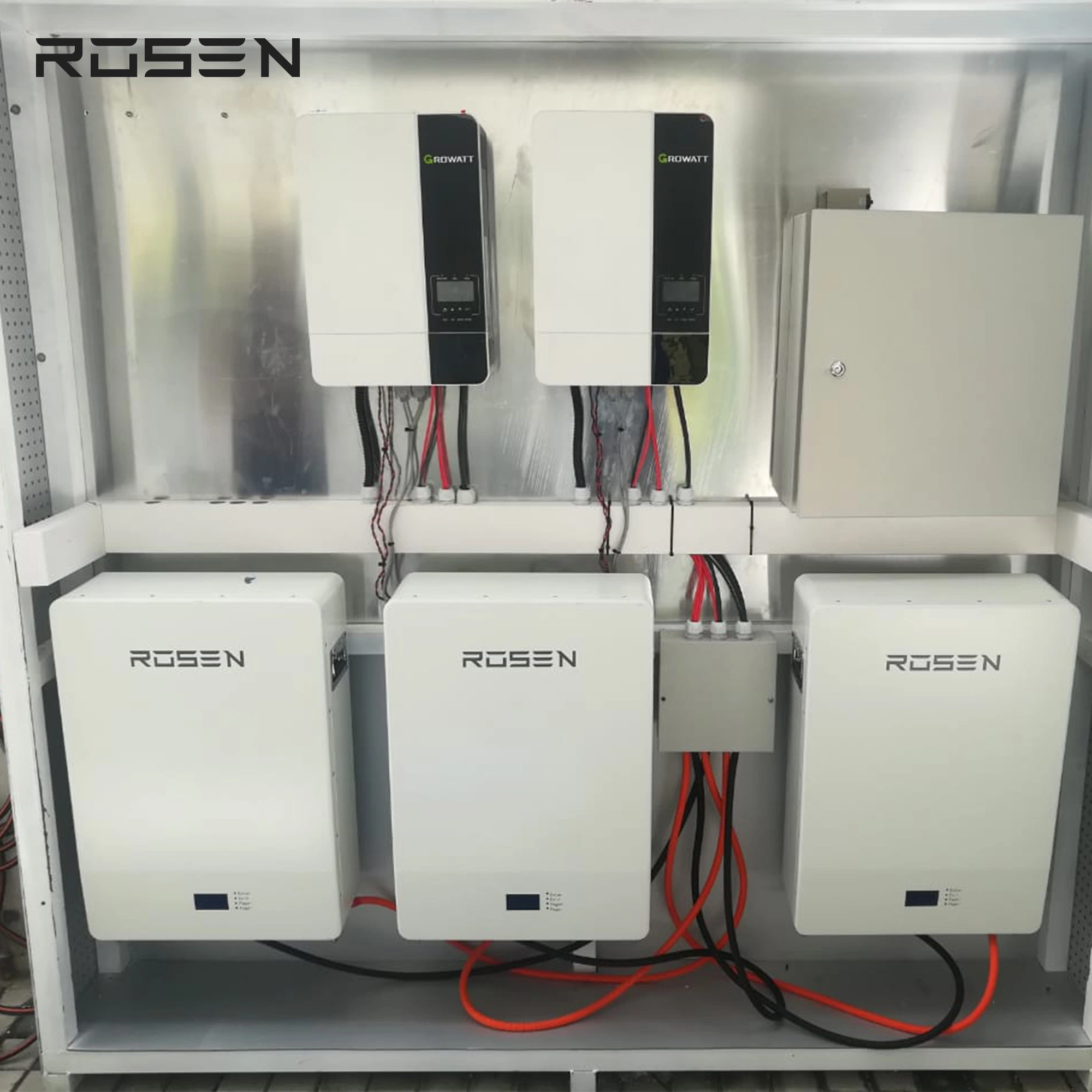 Rosenpv Solaranlage 30kVA Solar Power 20kVA 25kva 50kVA Hybrid Netzabschaltares Solarstromsystem