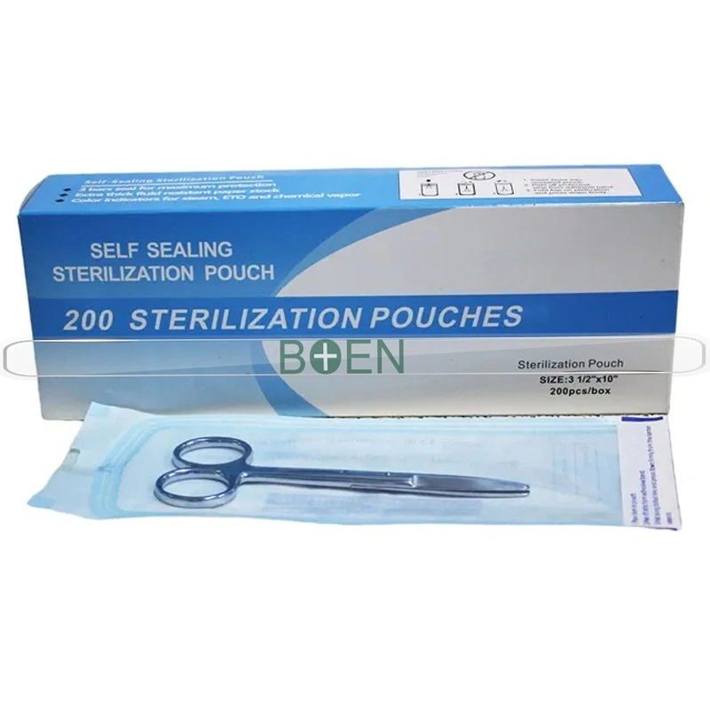 Medical Self Sealing Autoclave Sterilization Pouch Sterilizer Bag for Dental Instruments Packaging
