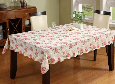 High quality/High cost performance -Vinyl Wave Edge Tablecloth