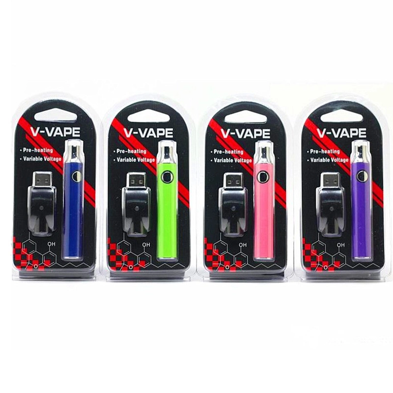 Galletas Dabwoods V VAPE Brass Knuckles Max DAB batería 650mAh 510 función de precalentamiento de rosca batería de tensión variable Kit cargador USB Paquete de venta al por menor pilas de caja