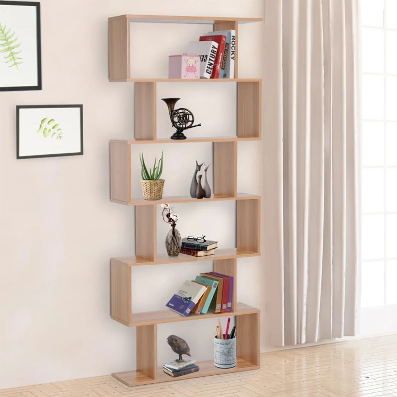 Accueil Décoration de mobilier de bureau en chêne blanc ODM facultatif OEM étagère de bibliothèque en bois MDF Étagère étagères