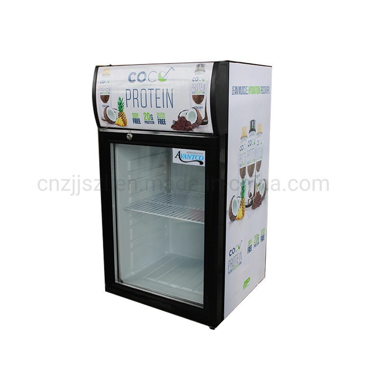 25L Countertop una puerta de vidrio barra de display nevera Showcase refrigerador SC-25L