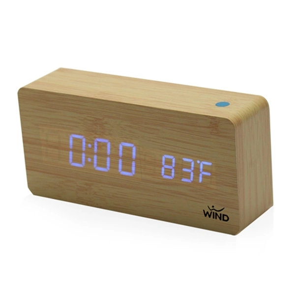 Rectangle Digital LED Wooden Clock