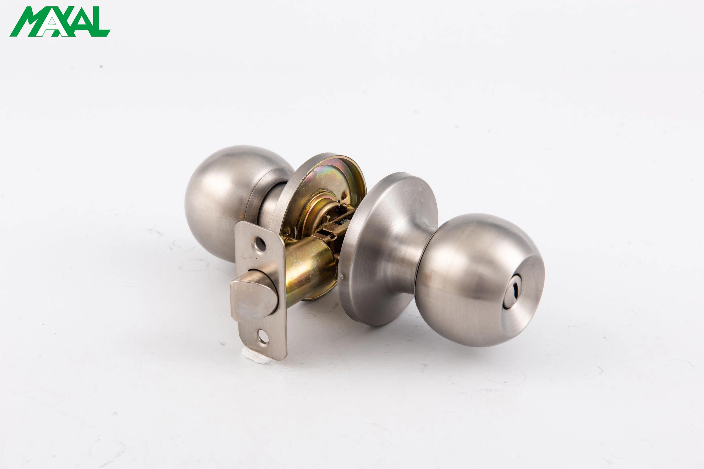 Maxal 201/304 Stainless Steel Satin Stainless Steel Privacy Function Tubular Ball Door Lock